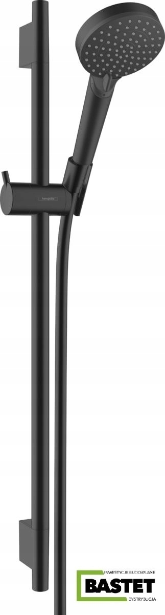 Čierna mata hansgrohe sprchová súprava