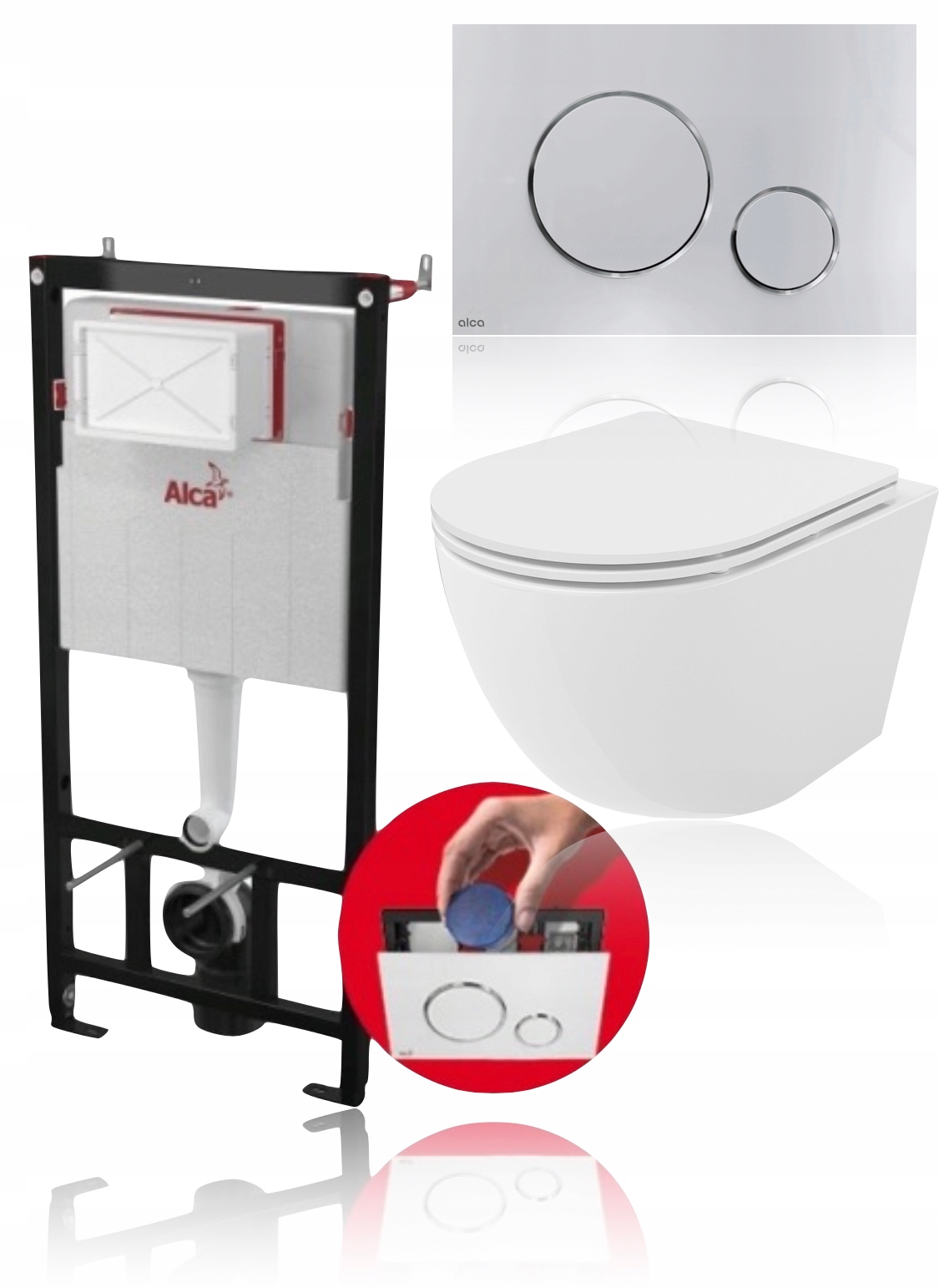 Podomietkový WC modul -  Bidet toaleta set geberit vynikajúca ness alca