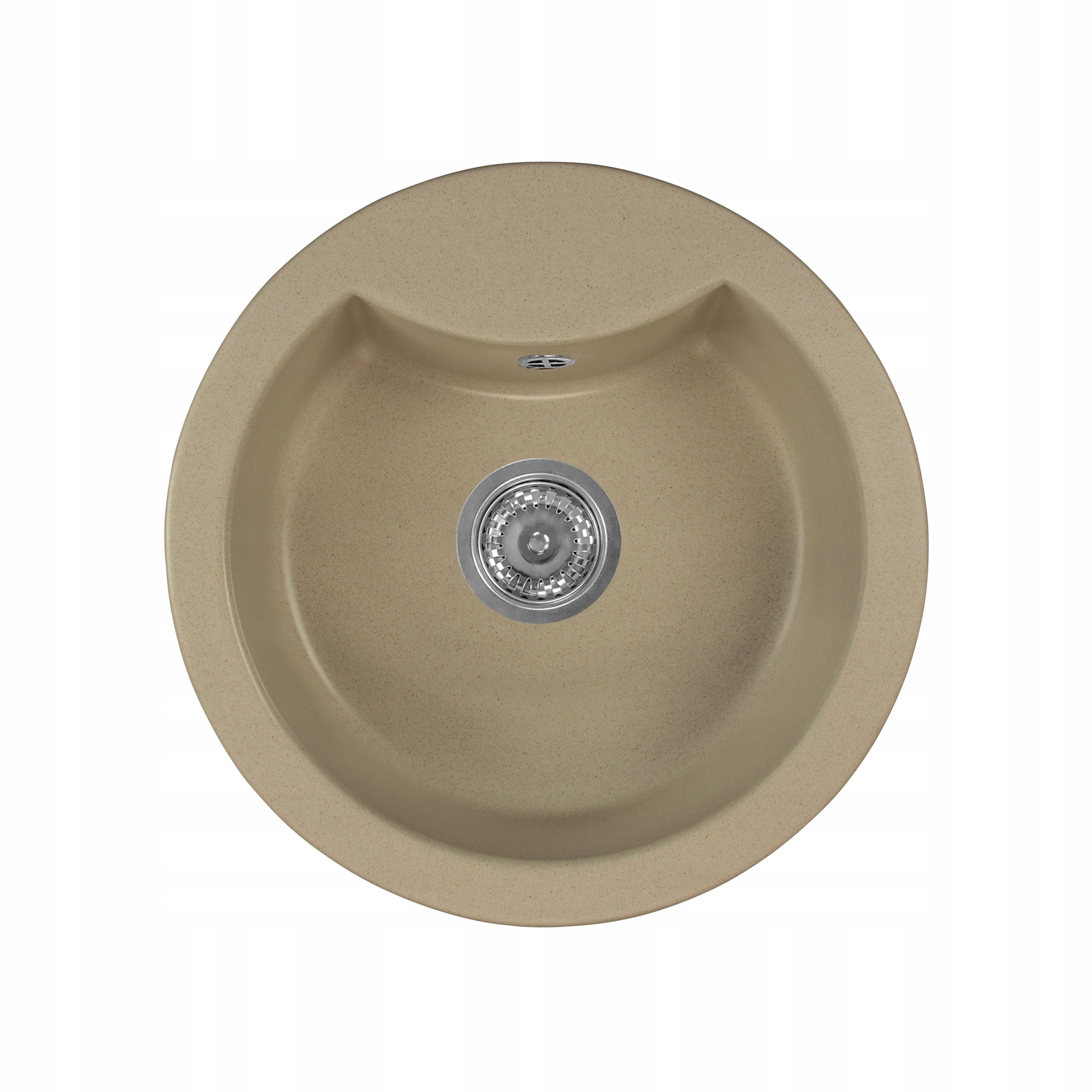 Kuchynský drez - Jeden -chamber umývadlo Round Beige Classic Shat