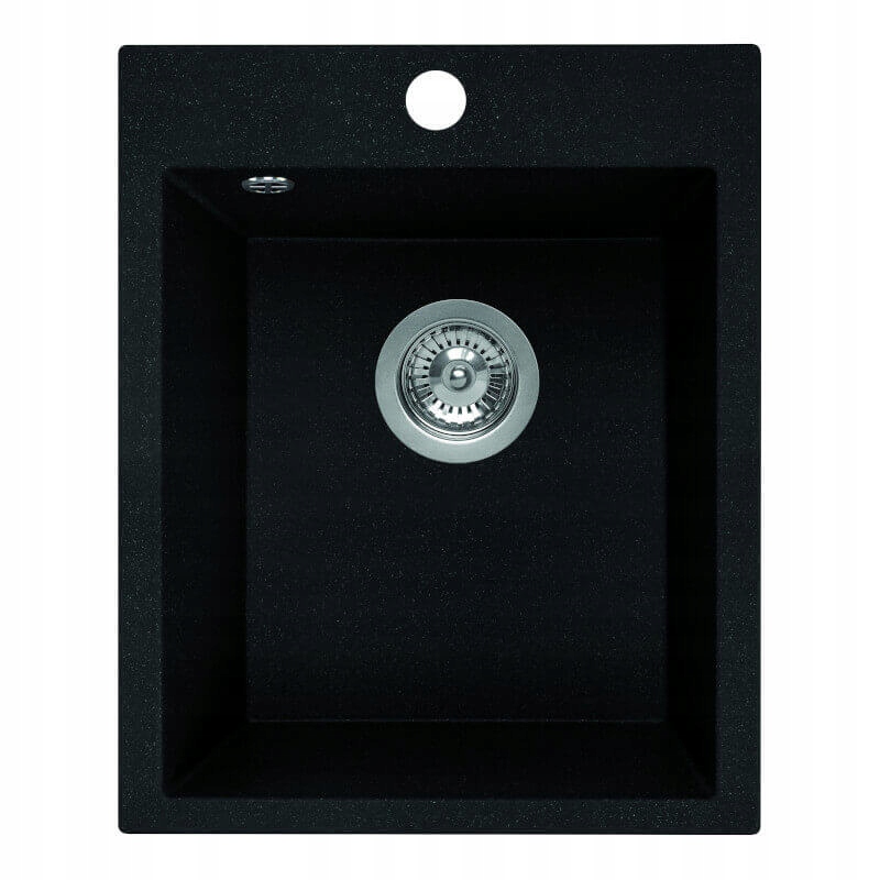 Kuchynský drez - 1-komorné umývadlo Chichi Black Granite Sink