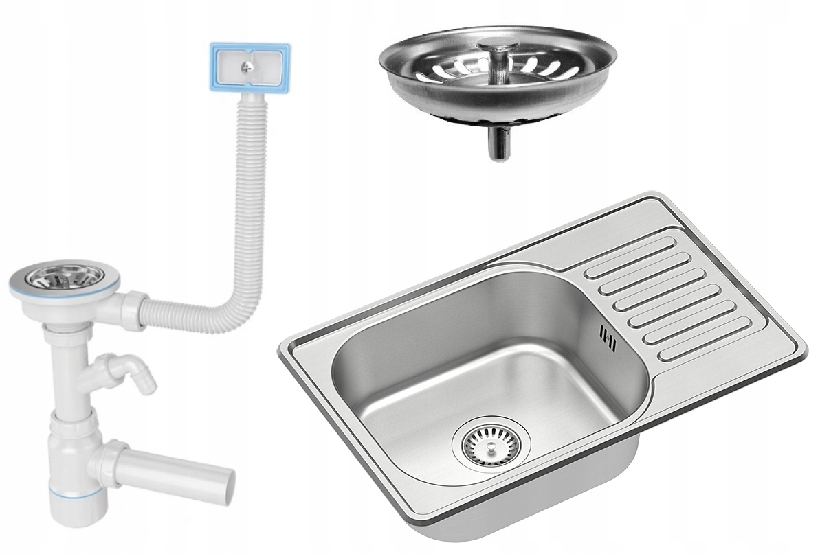 Kuchynský drez - Eddie Single Comotor Sink + Siphon