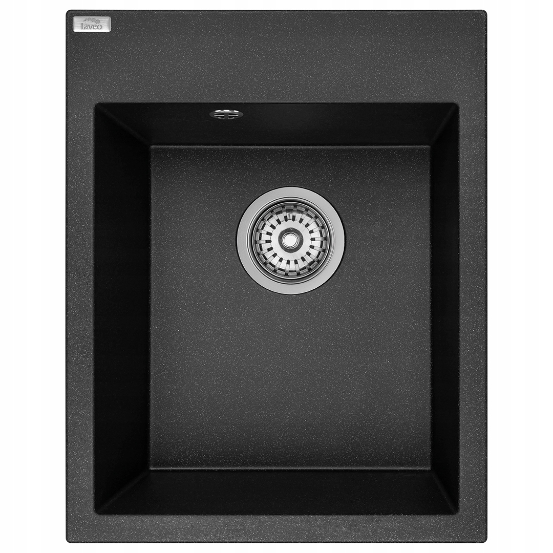 Kuchynský drez - Laveo Monchichi Black Granite Sink