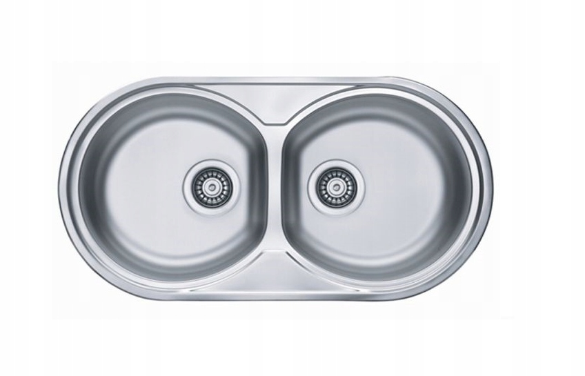 Kuchynský drez - Dva dekorácie ocele -Sink