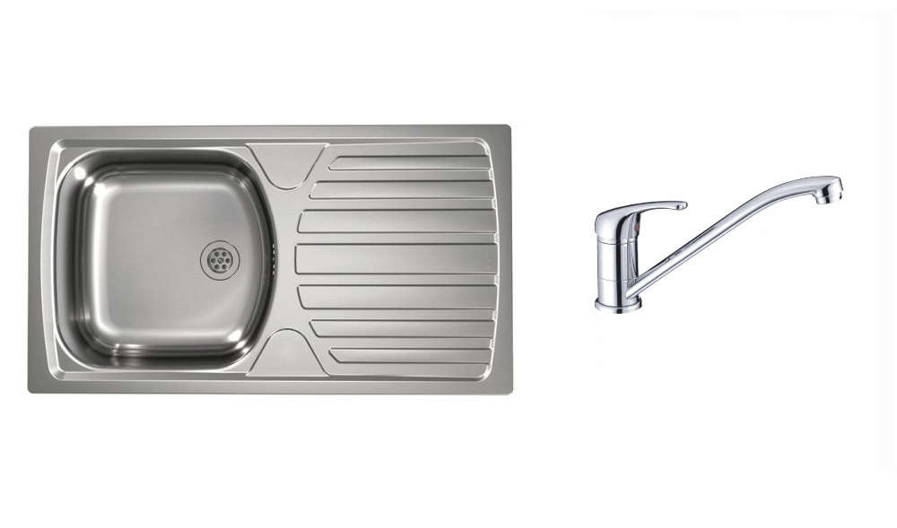 Kuchynský drez - Single -Chamber Ocel + Kuchynská batéria Sink