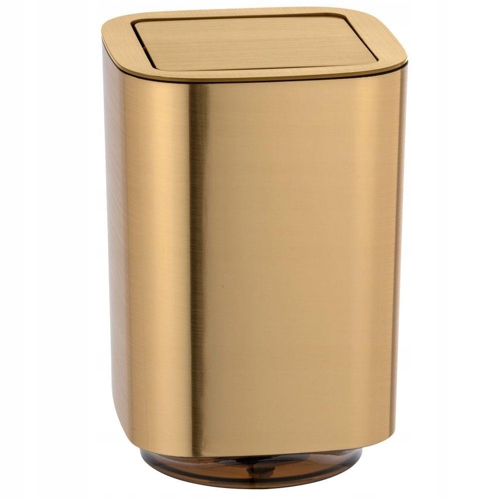 Odpadkový kôš do kúpelne -  Zlatý glamour podkrovie zlato 6.5L odpadky