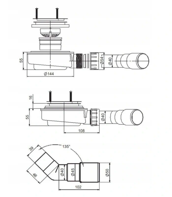 Sprchová vanička - RADAWAY KYNTOS F 120X100 Biela sprchová skriňa+sifón
