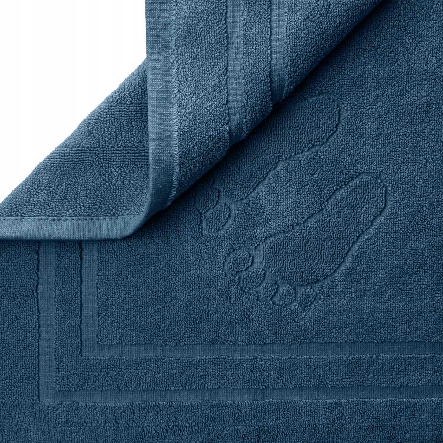 Kúpelňová predložka - Bavlnená kúpeľňa koberca 50x70 NAVY BLUE MOND