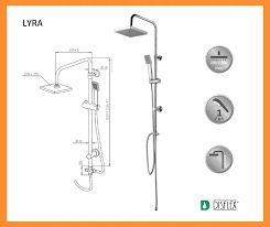 Vaňová batéria - Rush s Disflex Lyr termostatická batéria
