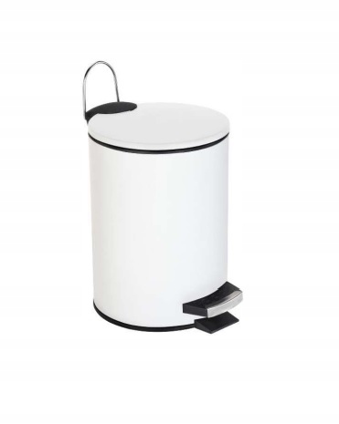 Odpadkový kôš do kúpelne - Kevin Garbage Bin 3 litre Galicia White