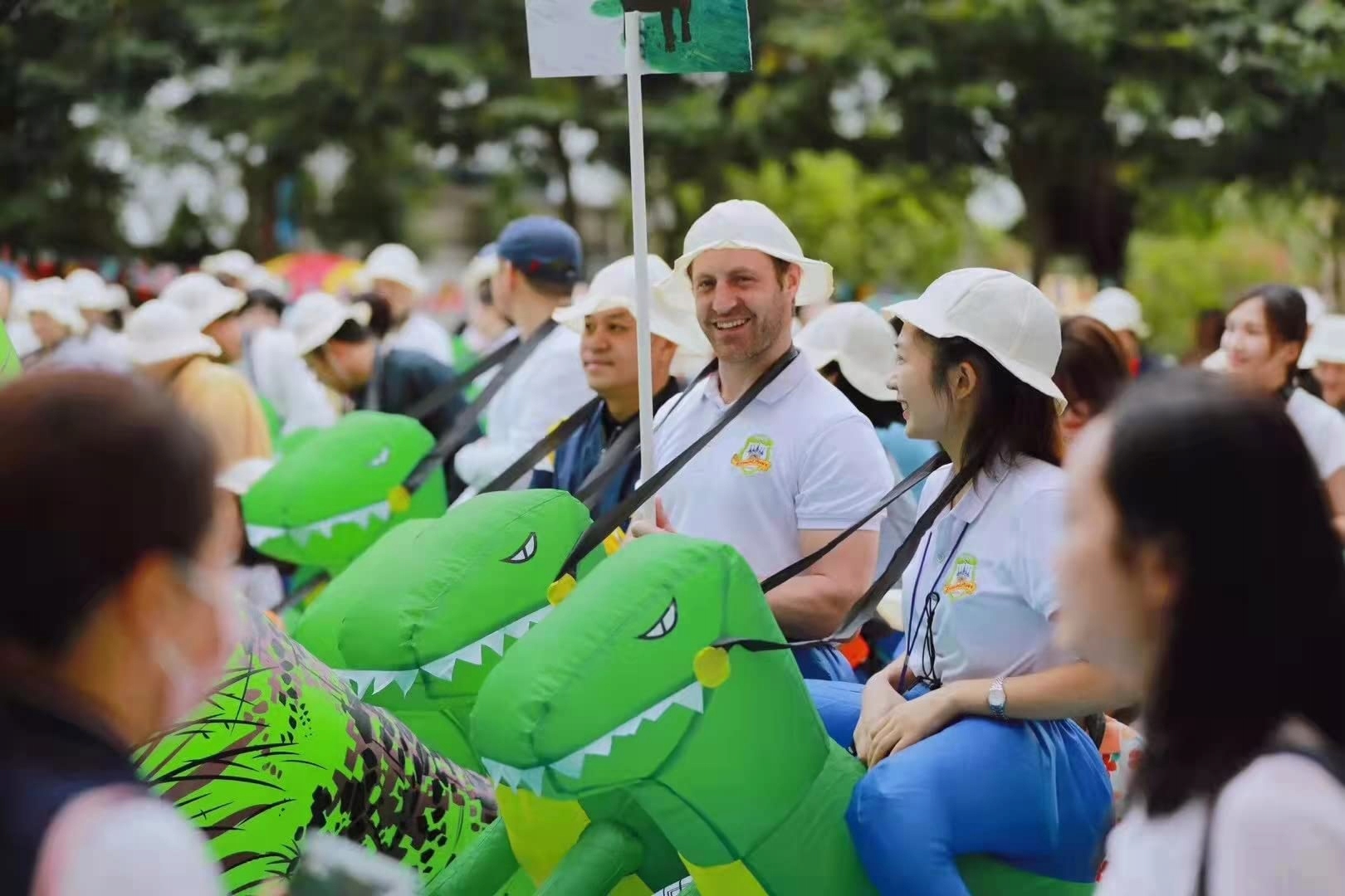 nafukovací kostým dinosaura vtipný dospelý dospelí