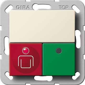 Splachovacie WC tlačítko - Gira System55 29200 Záchranné tlačidlo