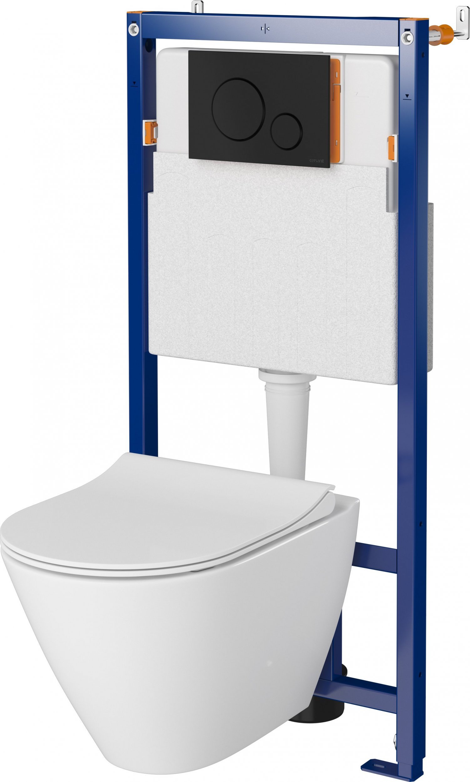 Podomietkový WC modul - Tech Line Opti Frame, City Oval Cleanon Bowl,