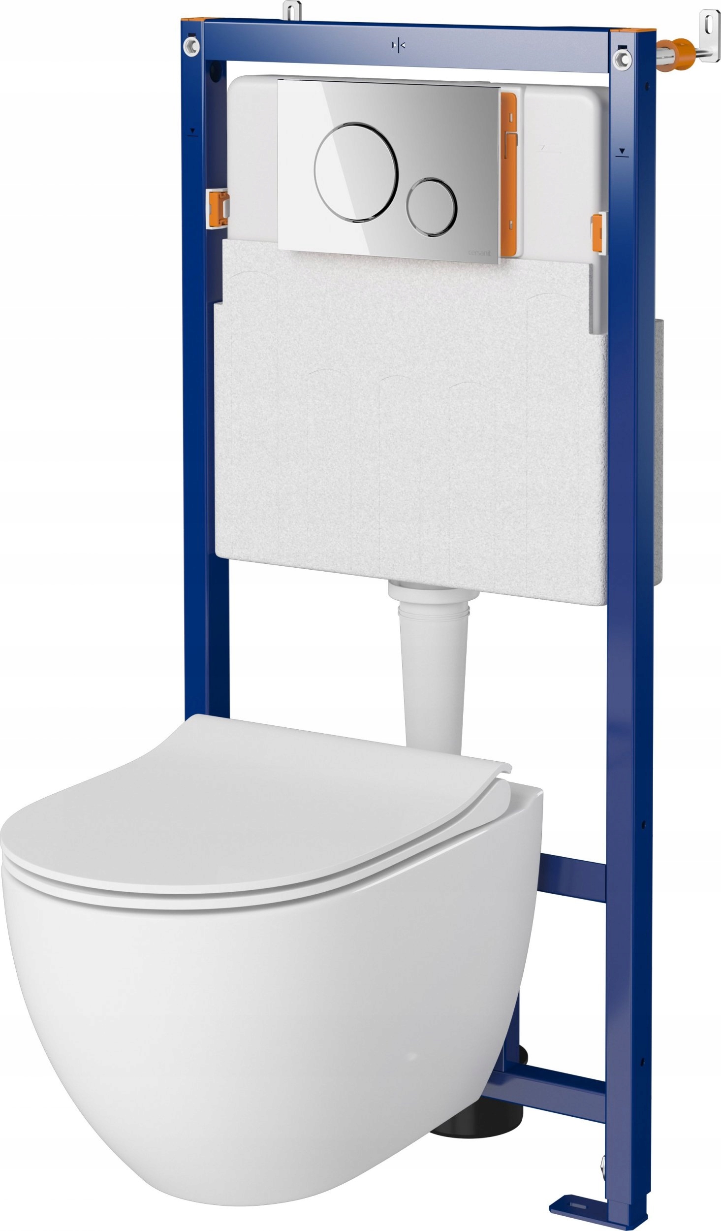 Podomietkový WC modul - Tech Line Opti Frame, Zen Cleanon Bowl, doska