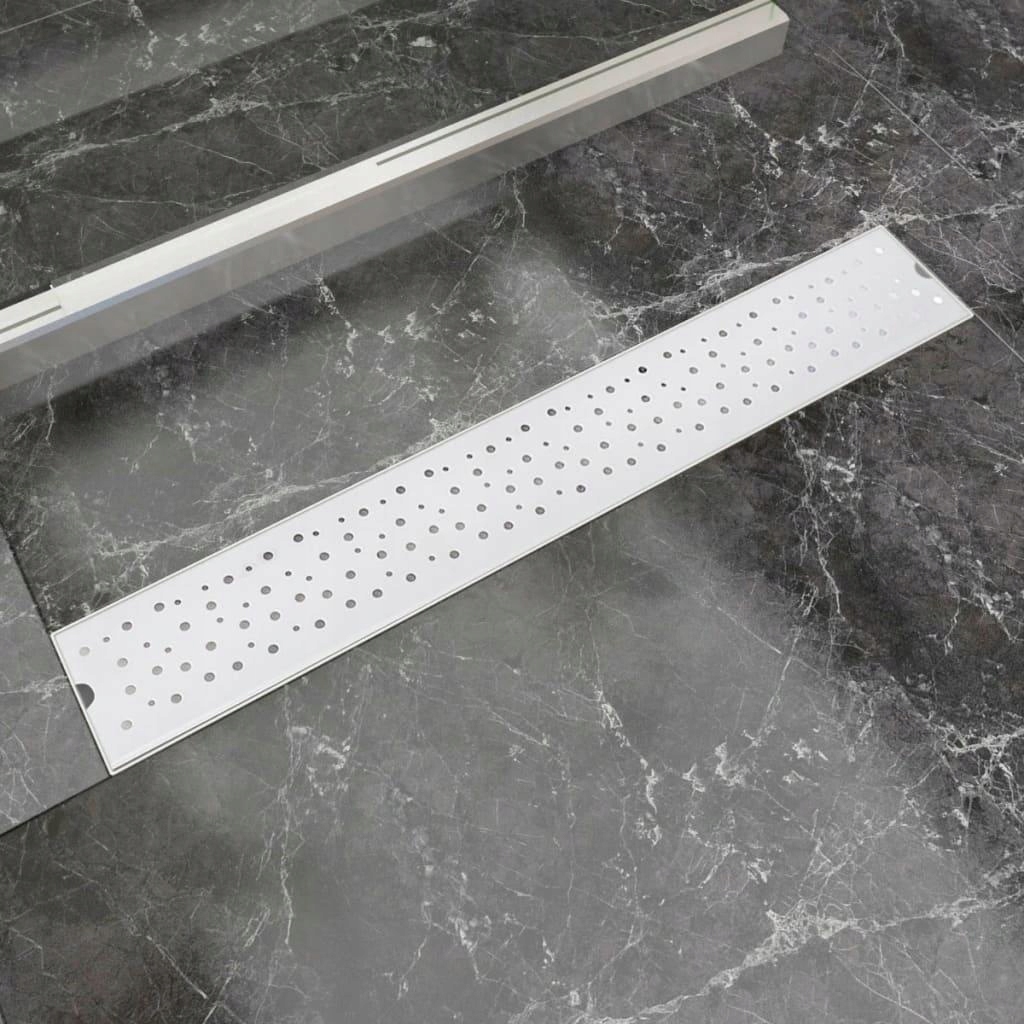 Sprchový žľab - Vidaxl drenážna mriežka, lineárna, 730x140 mm,