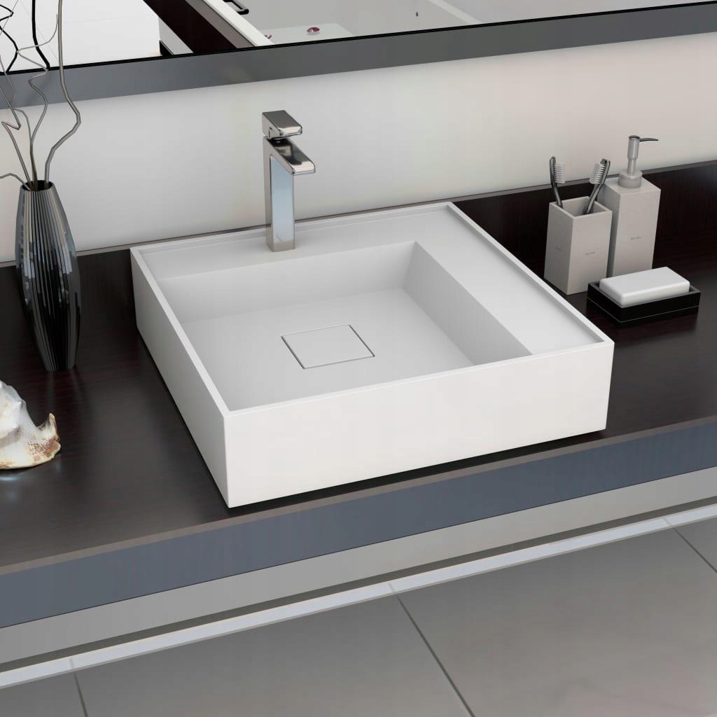 Umývadlo - Vidaxl Washbasin, 50x50x12,3 cm, kompozitný