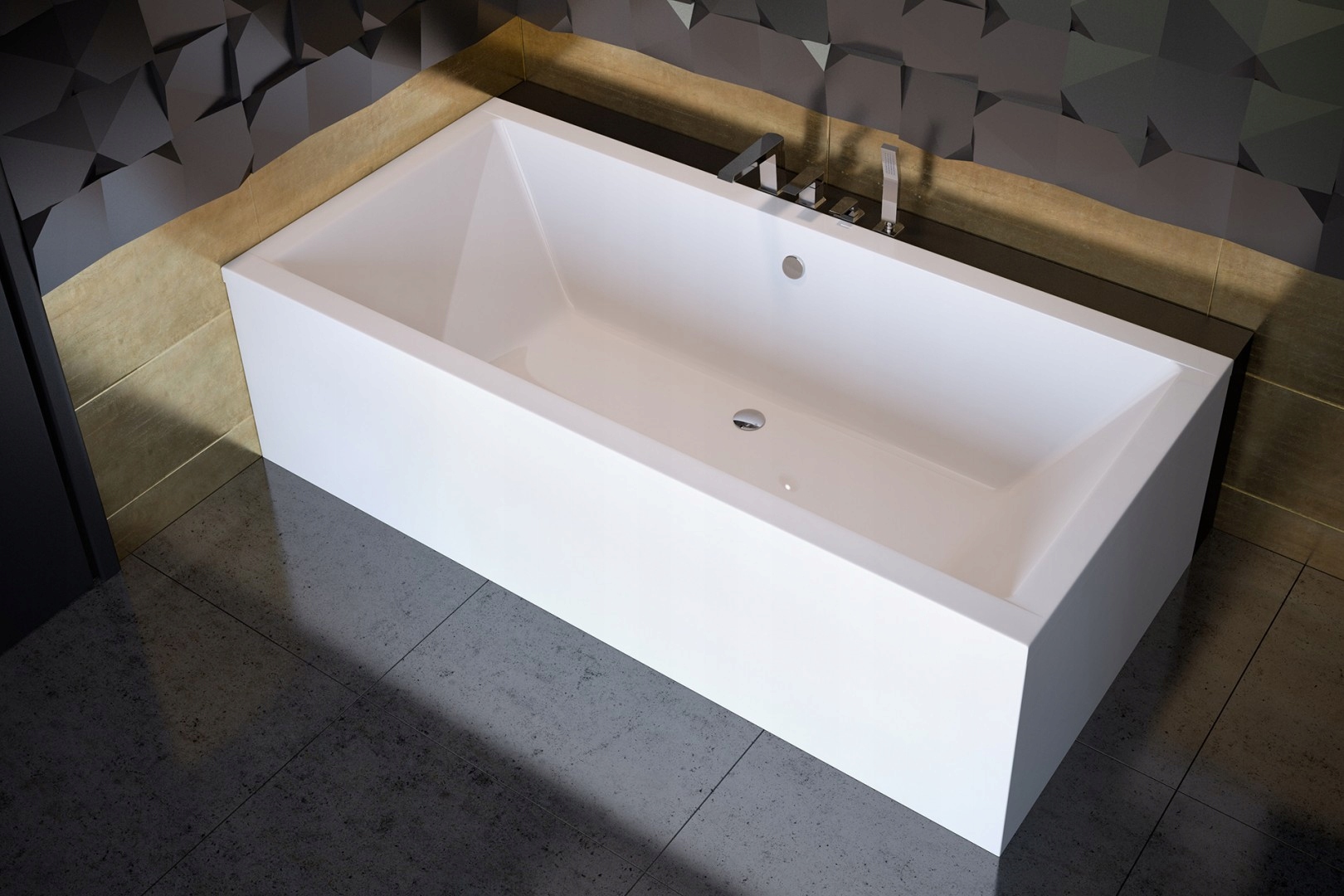 Vaňa - Obdĺžniková vaňa 170x75 Quadro BESC bývania noha