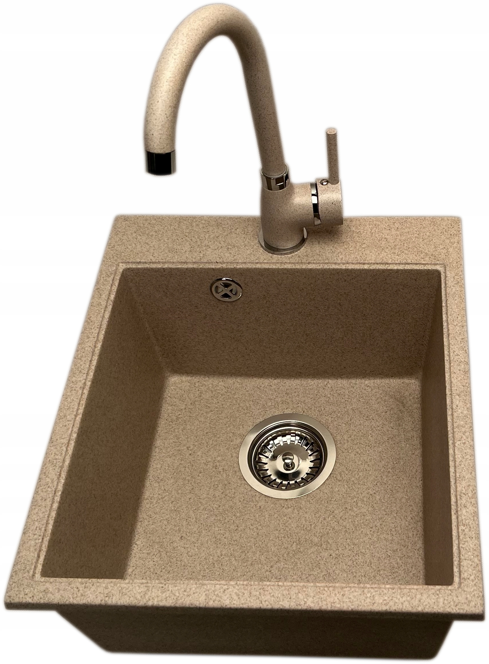 Kuchynský drez - Cobalt Beige + Siphon + Sink Granite Sink