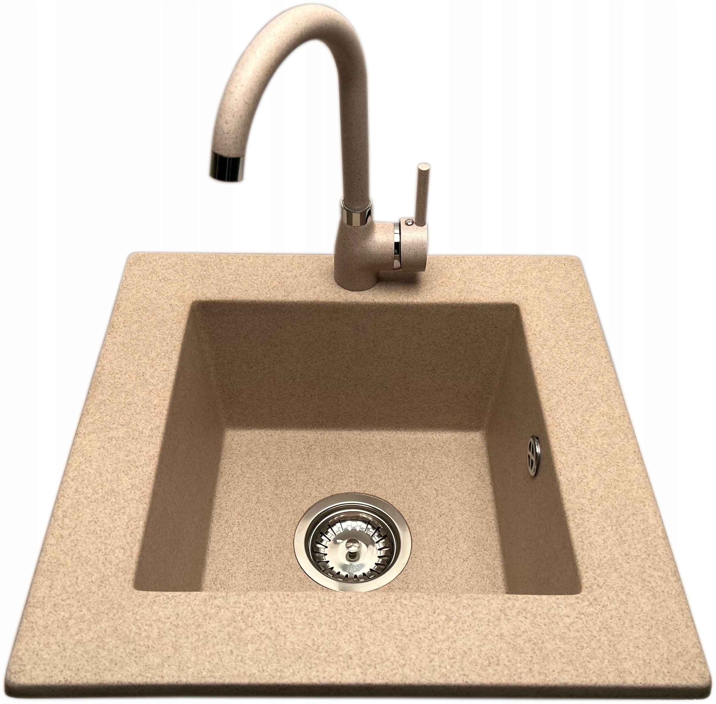 Kuchynský drez - Žulové umývadlo pre 40 cm beige + netopier.